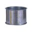Metallisches Wandfutter, doppelt, silber