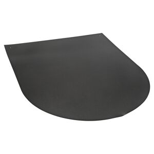 Funkenschutzplatte D-Form 100 x 120 x 0,15 cm Stahlblech silbern