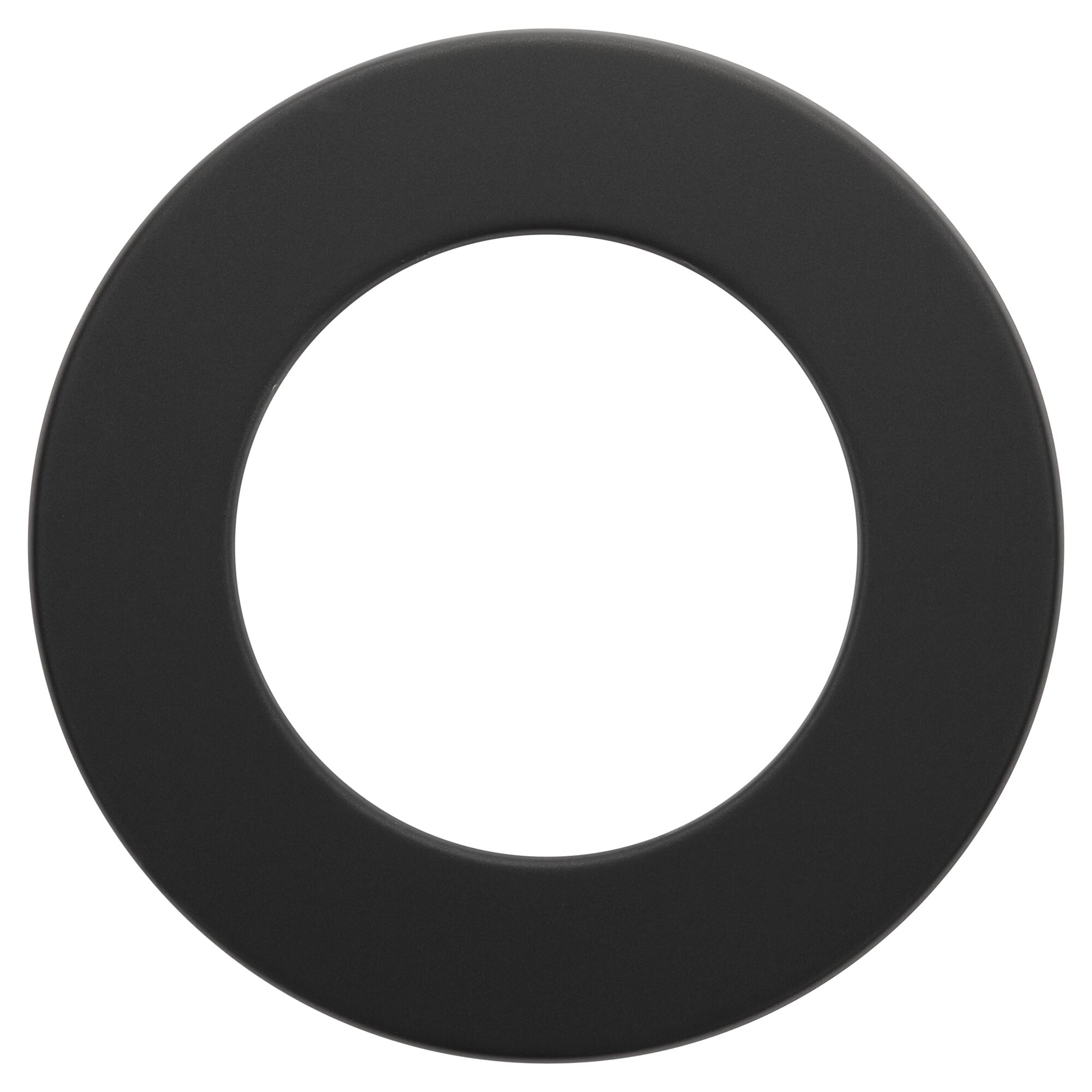 Schwarze Abdeckrosette für Rauchrohre