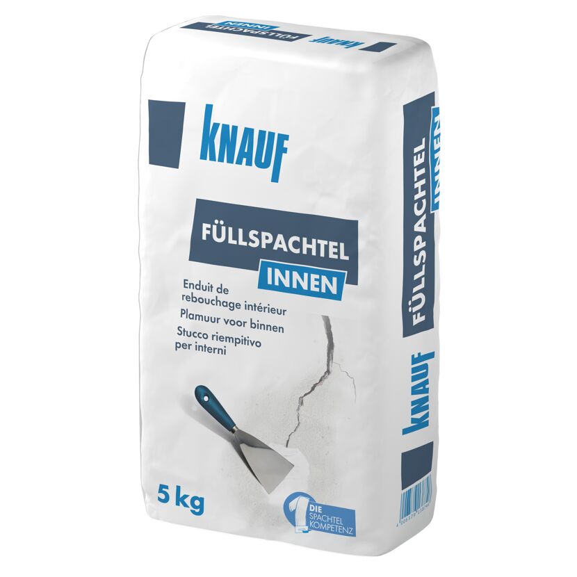 Knauf Füllspachtel Innen 5 kg und Spachtel