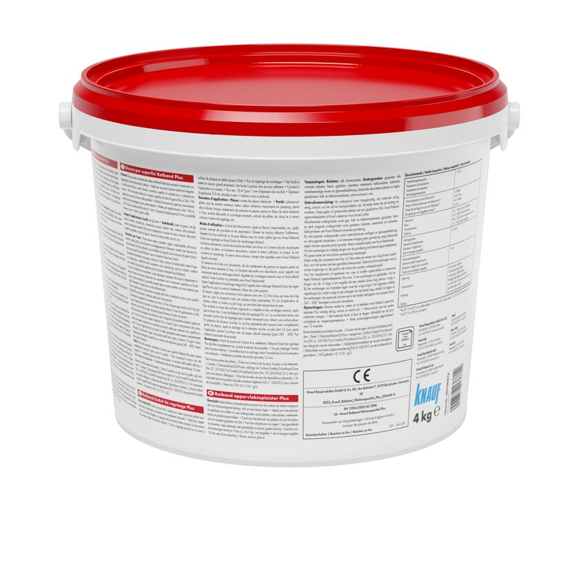 4 kg Eimer Rotband Oberflächen-Spachtel Plus