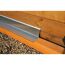 Metallisches Anschlussprofil an Holzfassade
