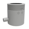 Grauer Regensammler mit Filter DN105