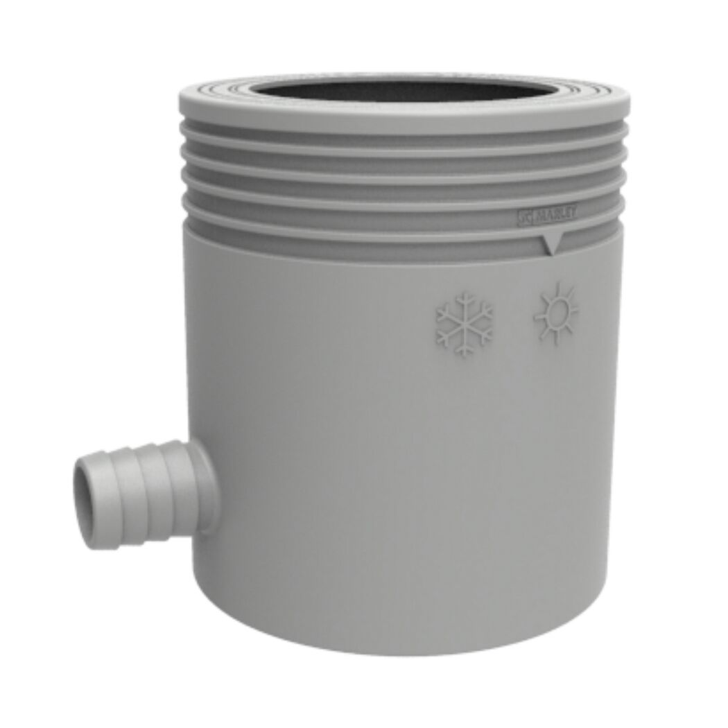 Grauer Regensammler mit Filter DN105