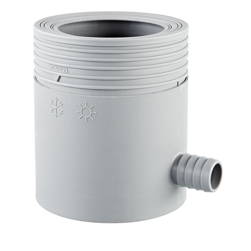 Grauer Regensammler mit Filter DN105