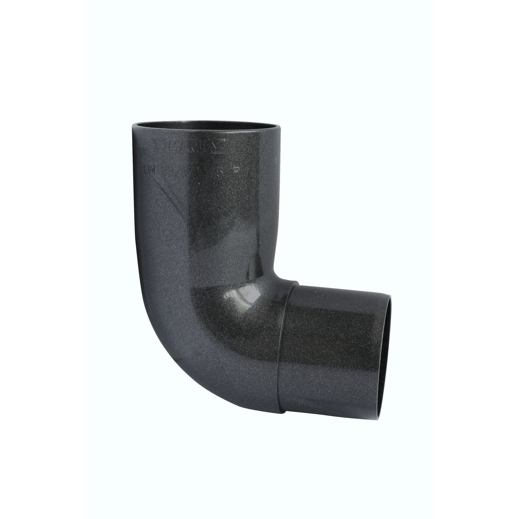 Anthrazitfarbener Bogen DN 75, 87°