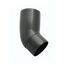 Anthrazitfarbener Marley Bogen DN 105 45°