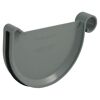 Rinnenendstück grau RG 125