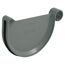 Rinnenendstück grau RG 125