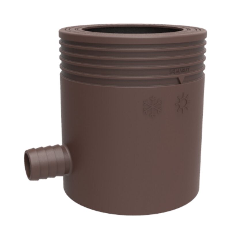 Brauner Regensammler DN53-75 Überlaufstopp