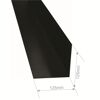 Schwarzes Winkelblech mit den Maßen 125 x 125 mm