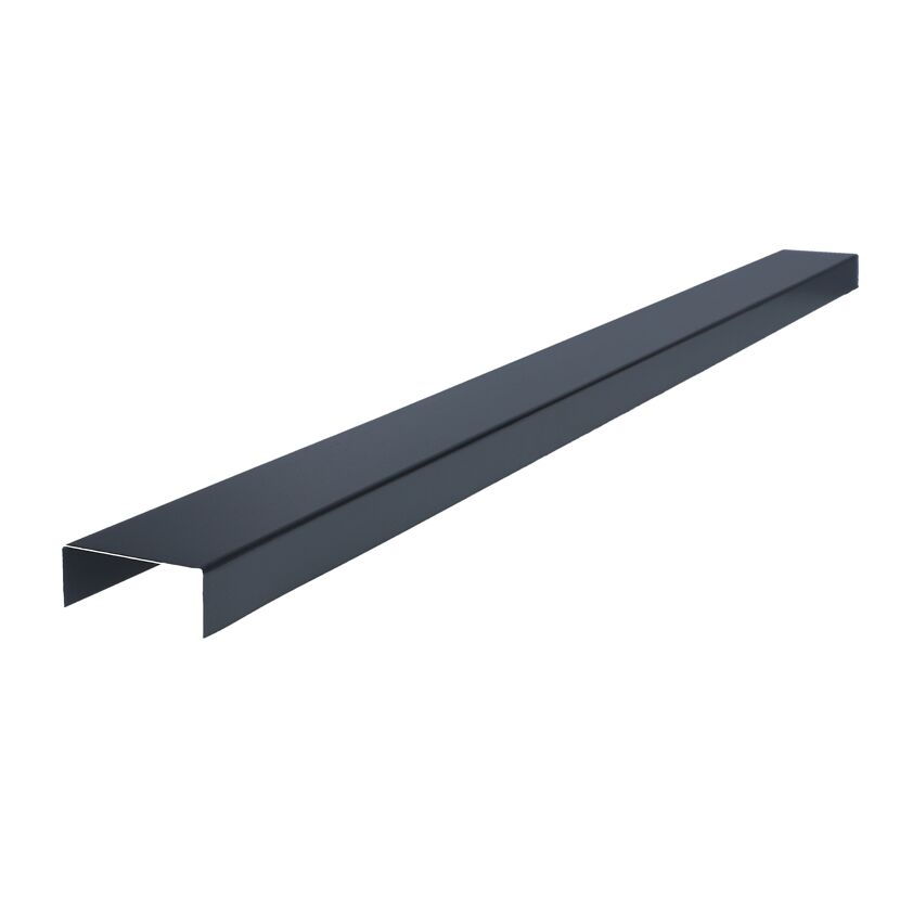 U-Profil, 90 mm breit, 2 m lang, anthrazit