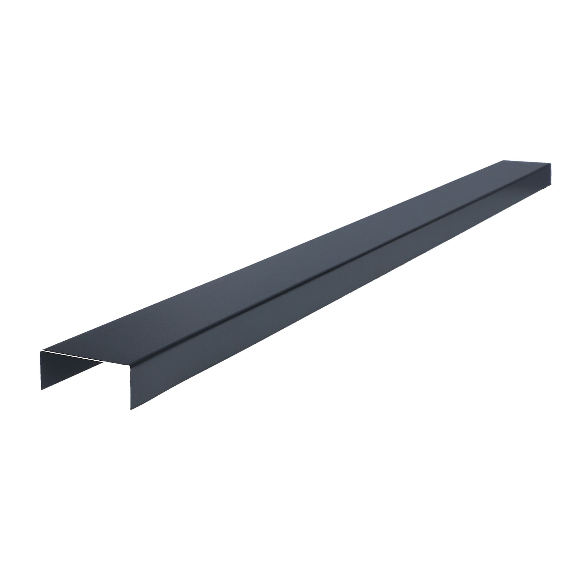U-Profil, 90 mm breit, 2 m lang, anthrazit
