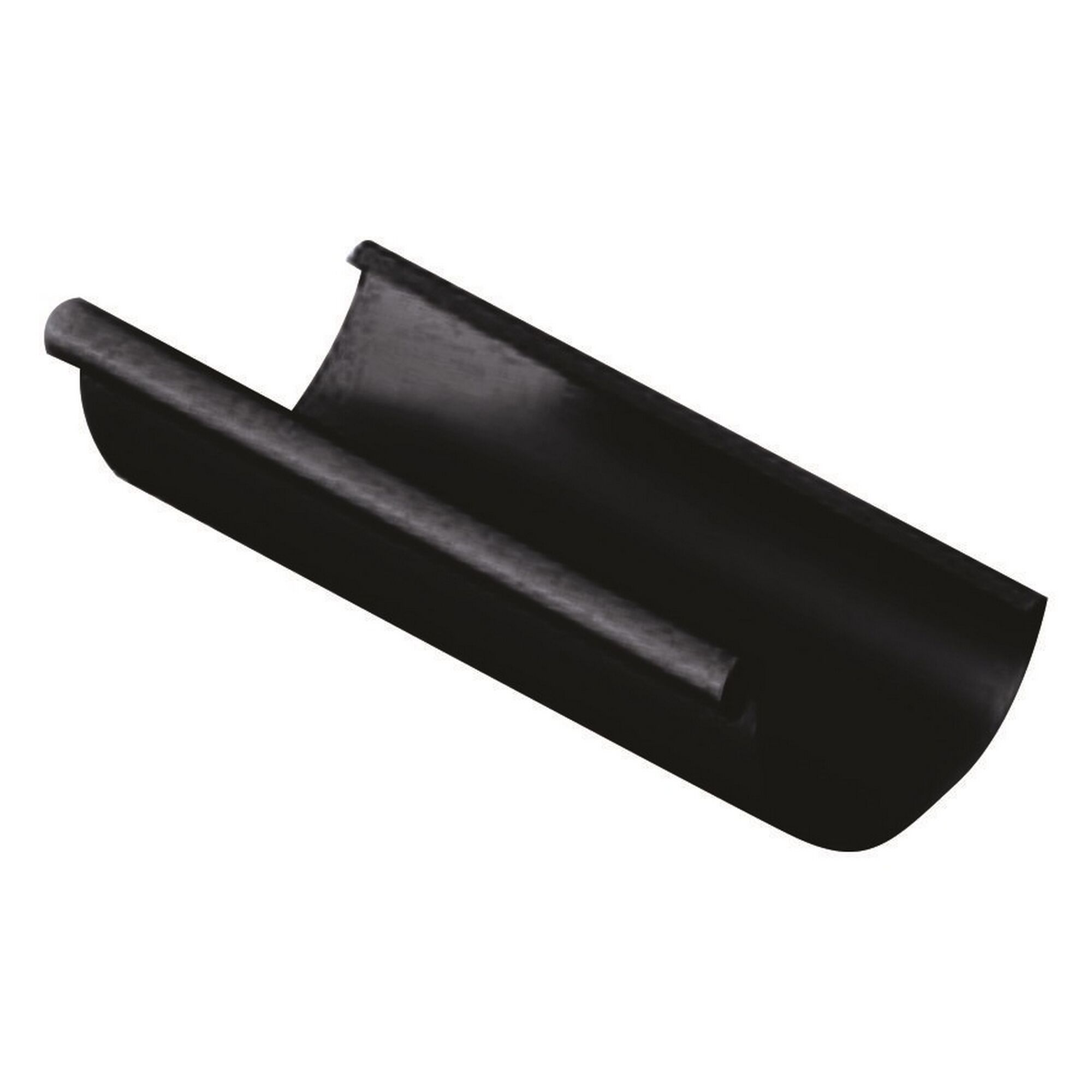 Schwarze Dachrinne DN 125