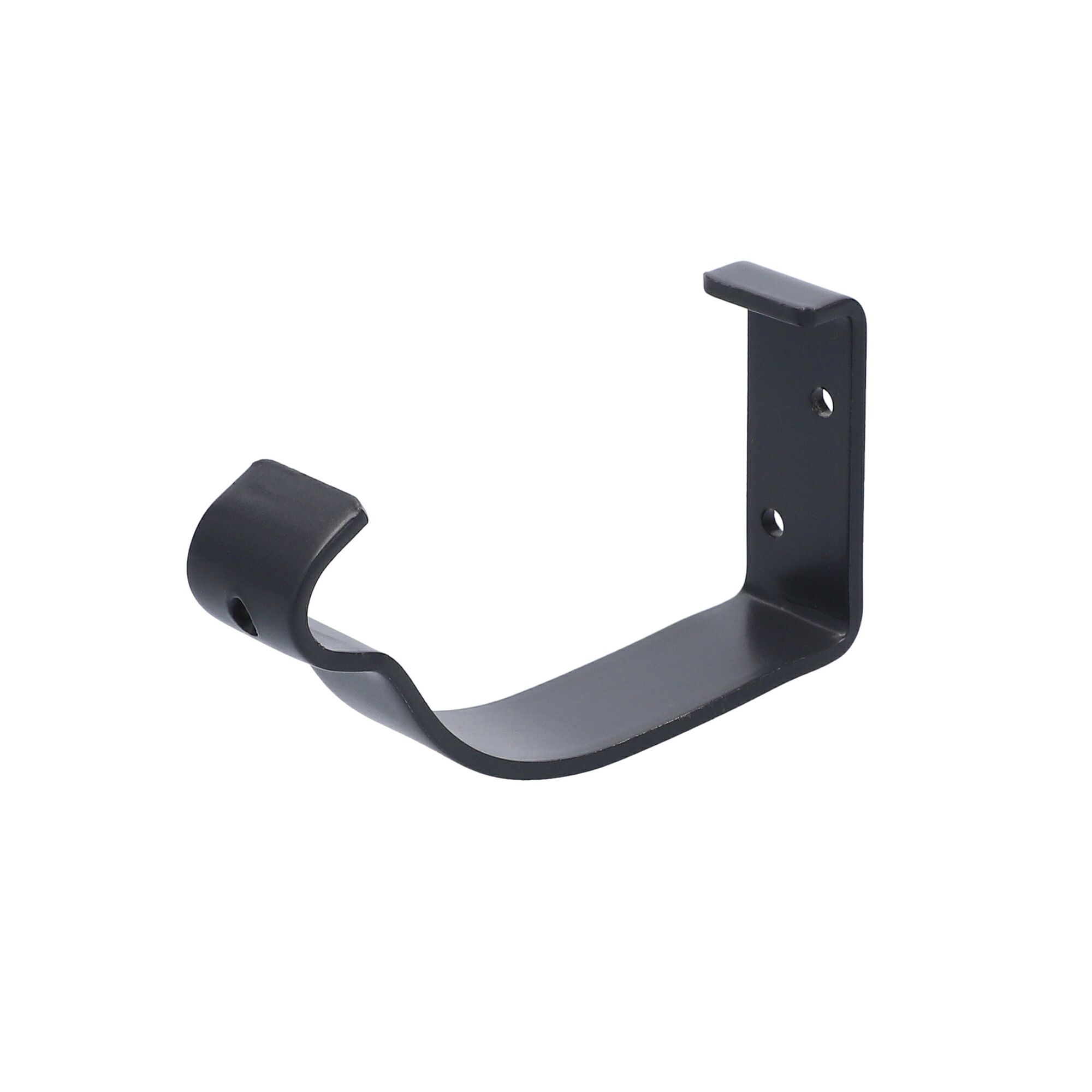 Schwarzer Rinnenhalter kurz DN 125