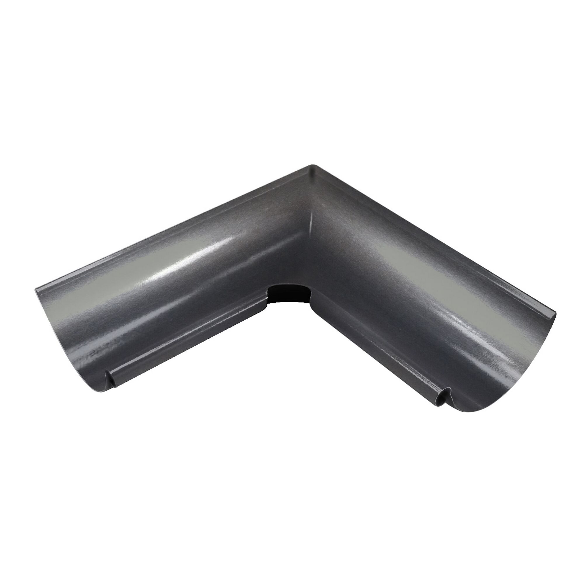 Regenrinnen-Eckstück in Grau