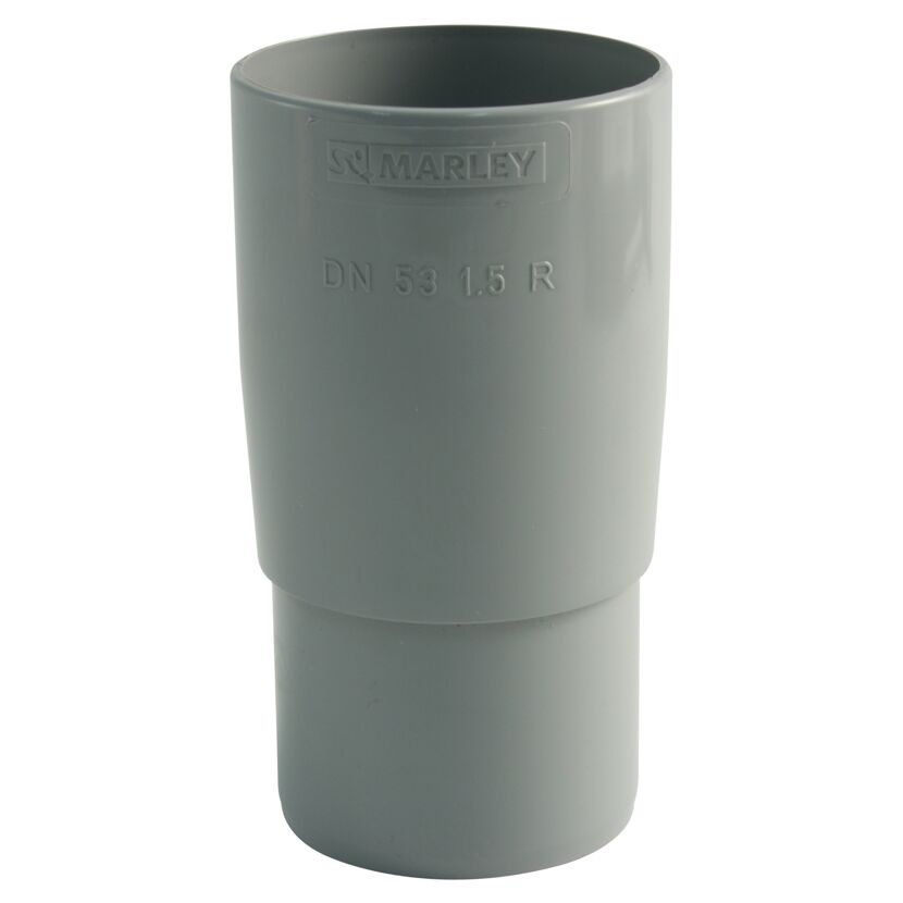 Graue Marley Rohrmuffe DN 53 1,5 R