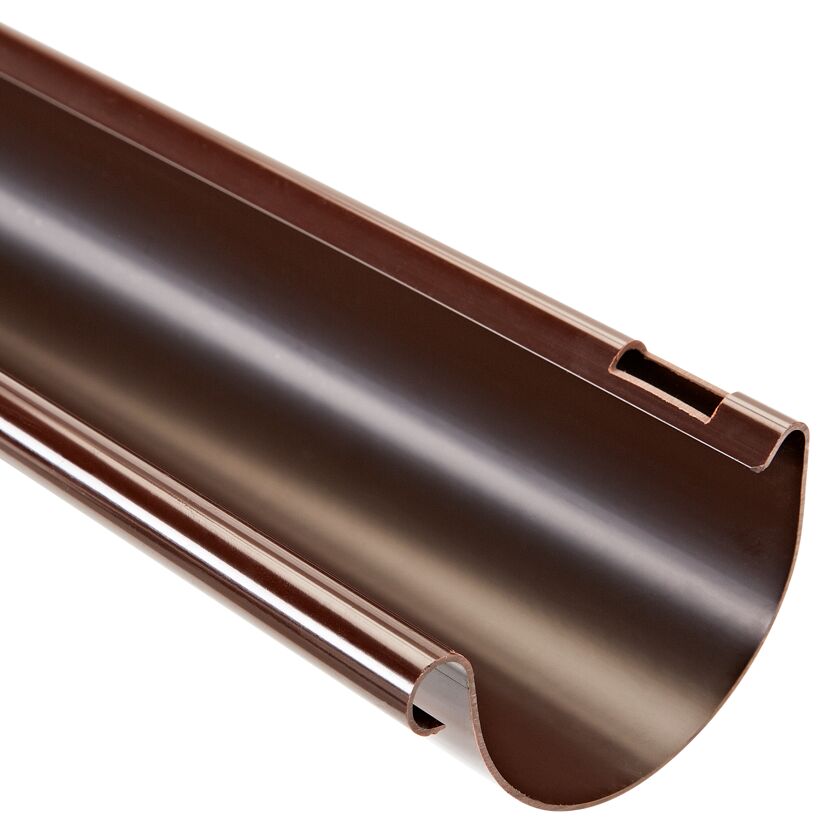 Braune Dachrinne