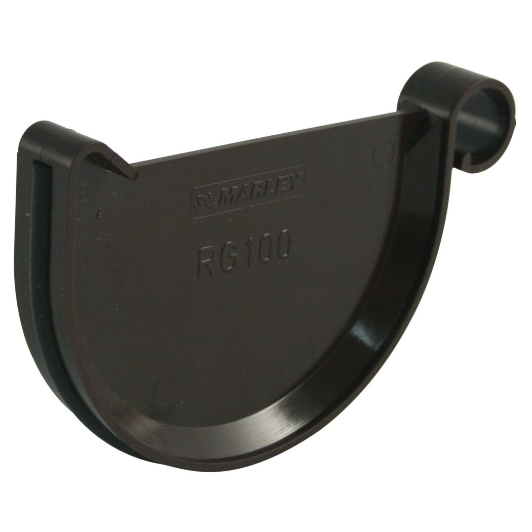 Rinnenendstück braun RG 125