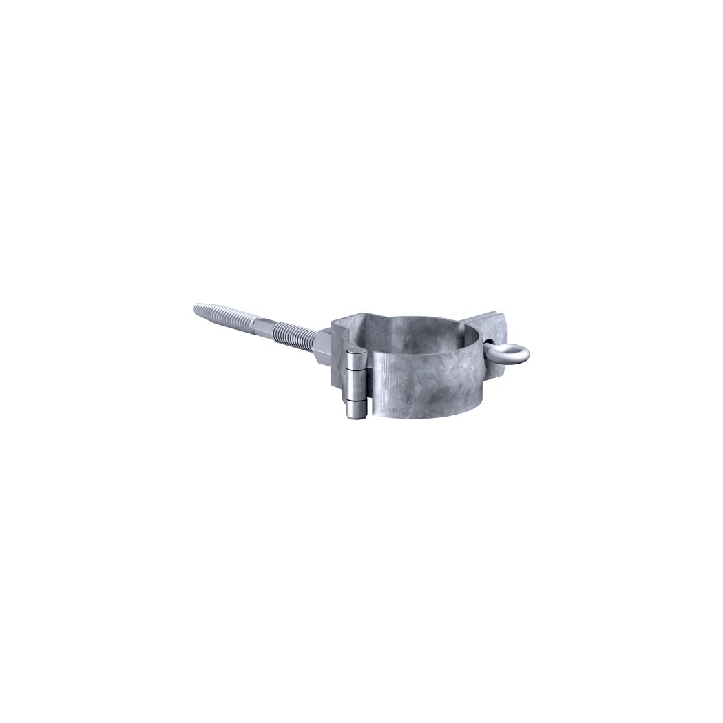 Metallene Fallrohrschelle mit Bundschraube
