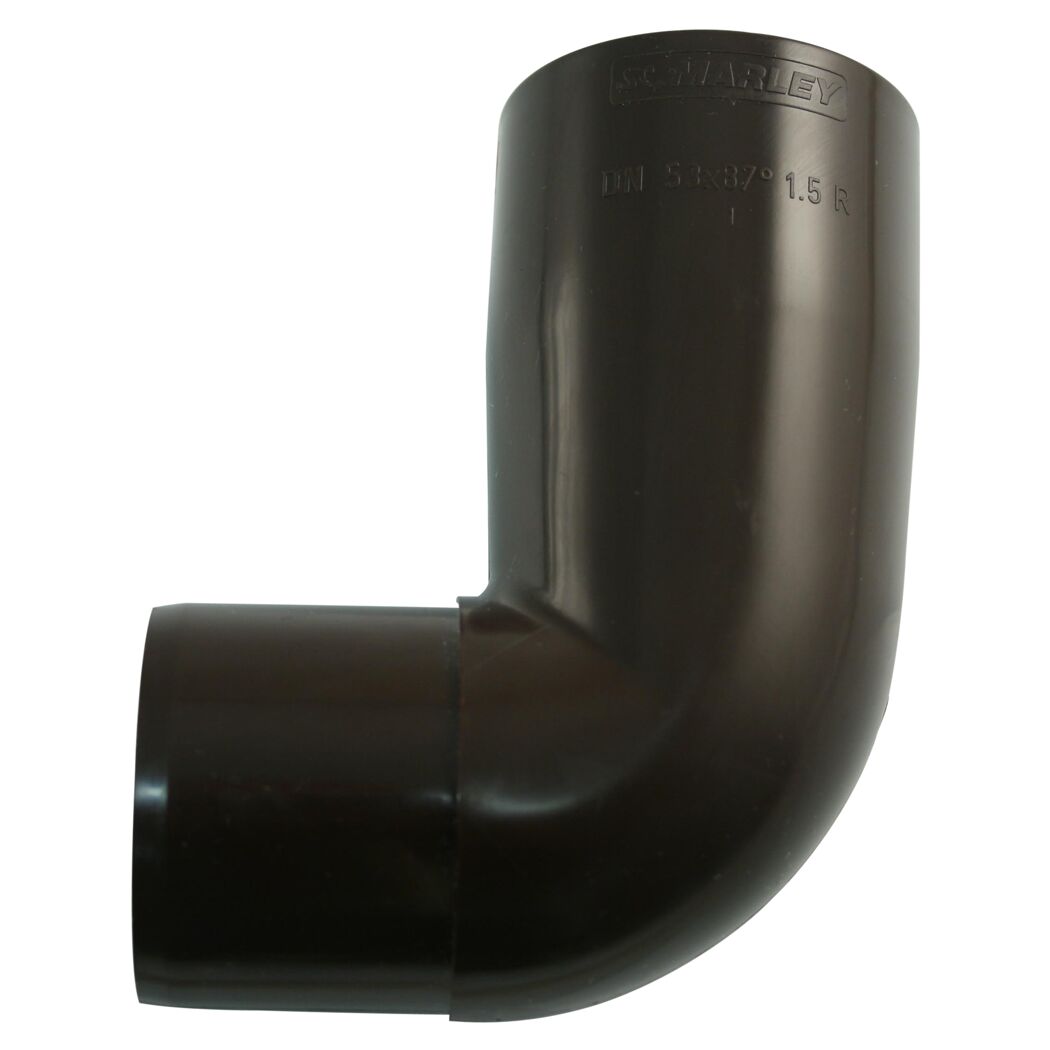 Brauner Fallrohrbogen 87° DN 53 von Marley