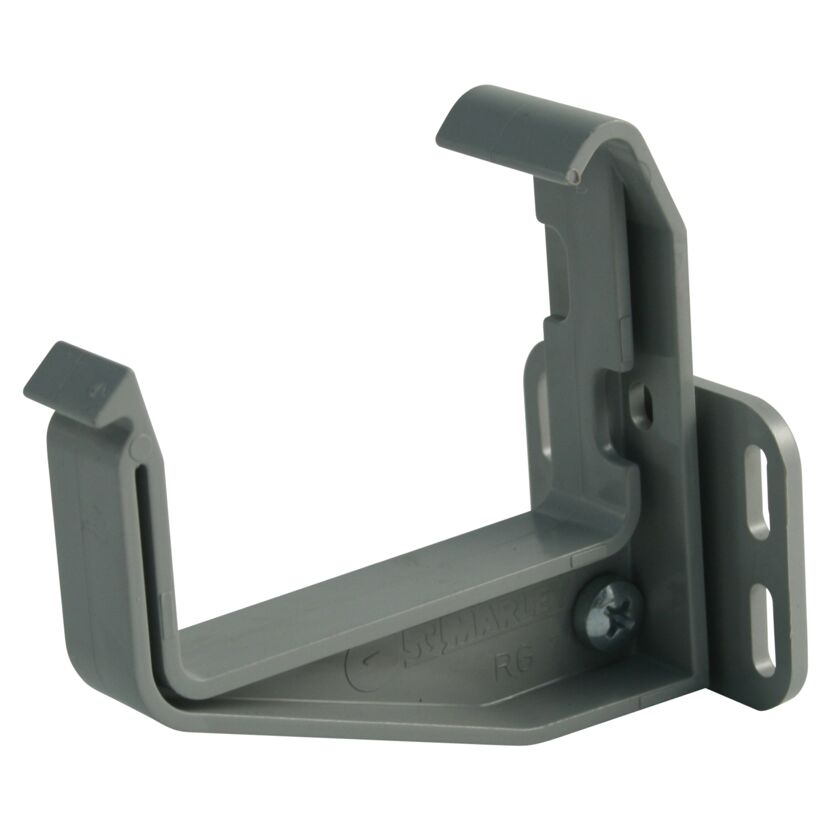Grauer Kastenrinnenhalter RG70