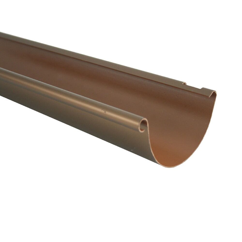Kupferfarbene Dachrinne