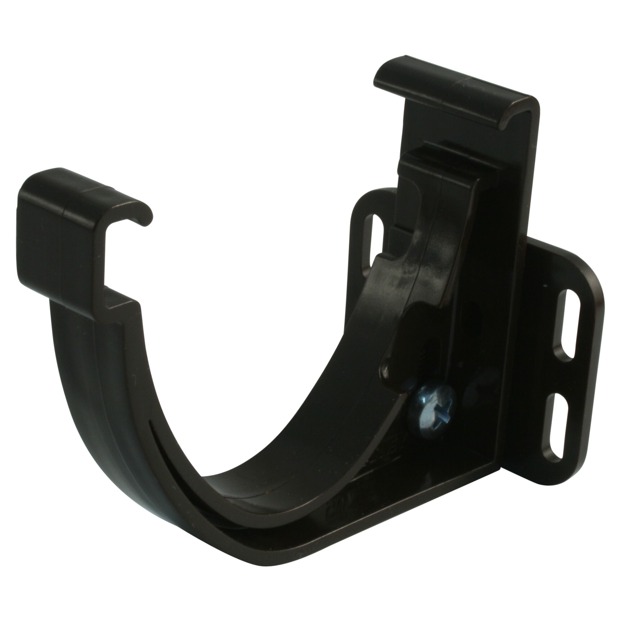 Schwarzer Rinnenhalter Duplex