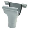 Grauer Fallrohrstutzen KDR RG75/53