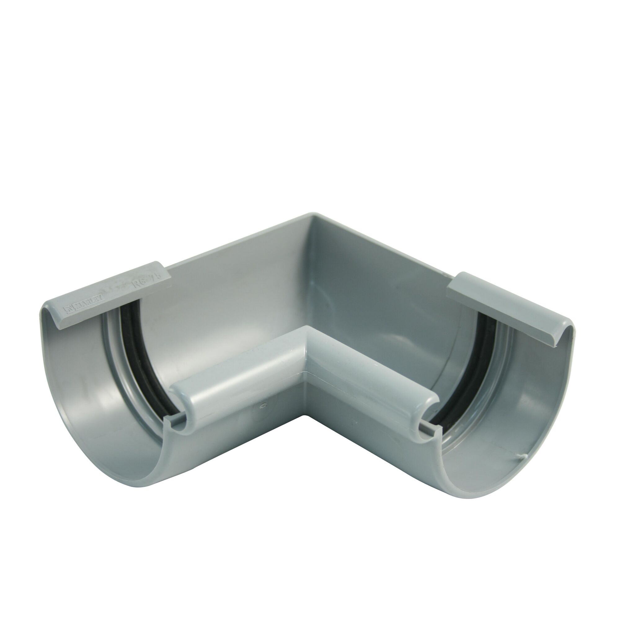 Graue Regenrinnen-Innenecke 90°