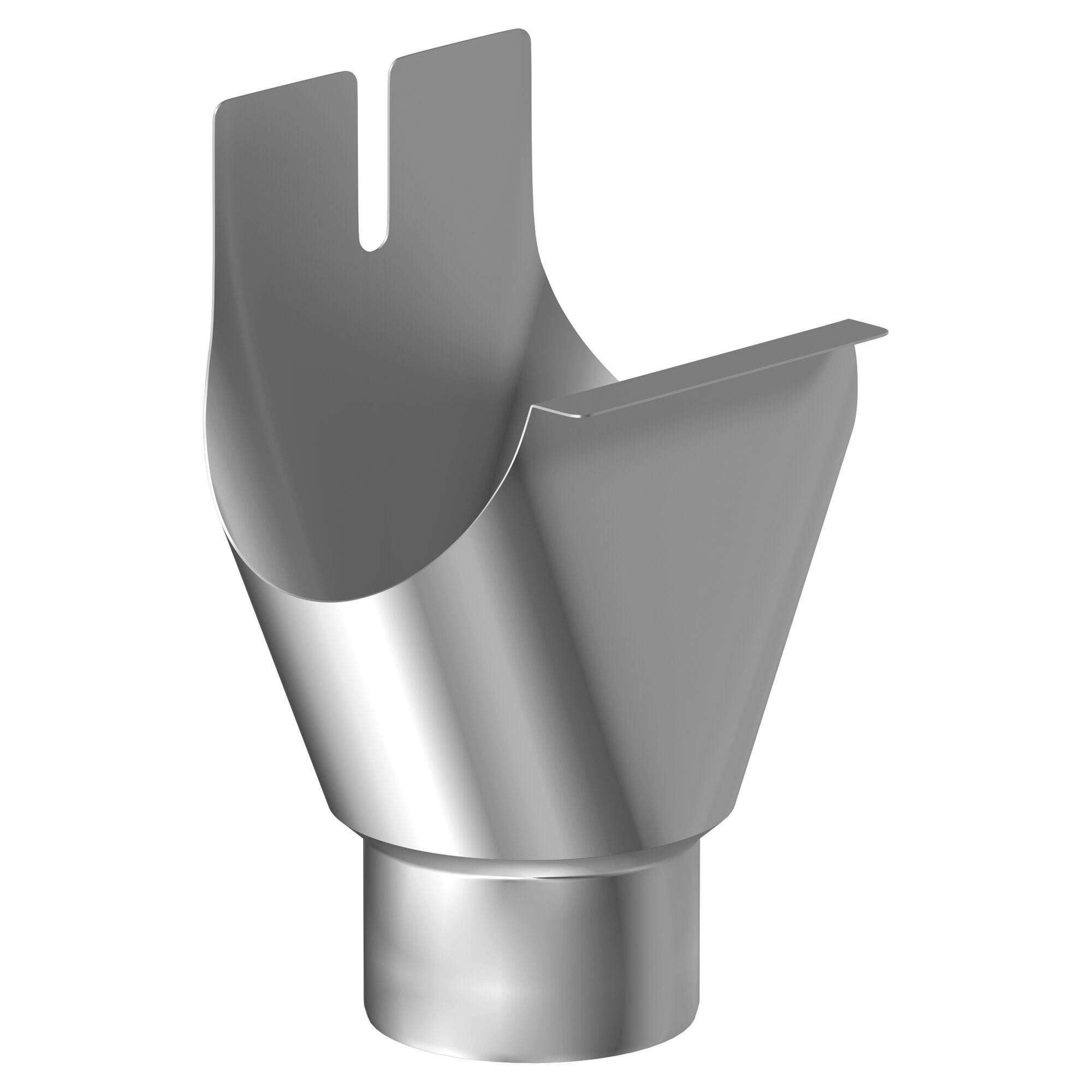 Rinneneinhangstutzen Aluminium 200/80 mm