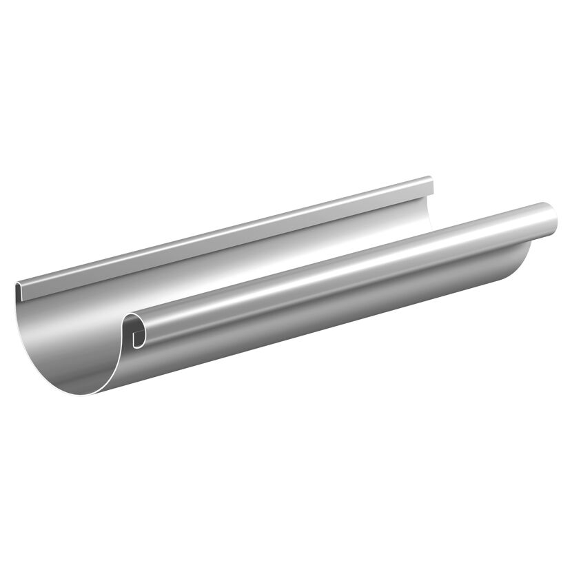 Halbrundrohr Dachrinne aus Aluminium