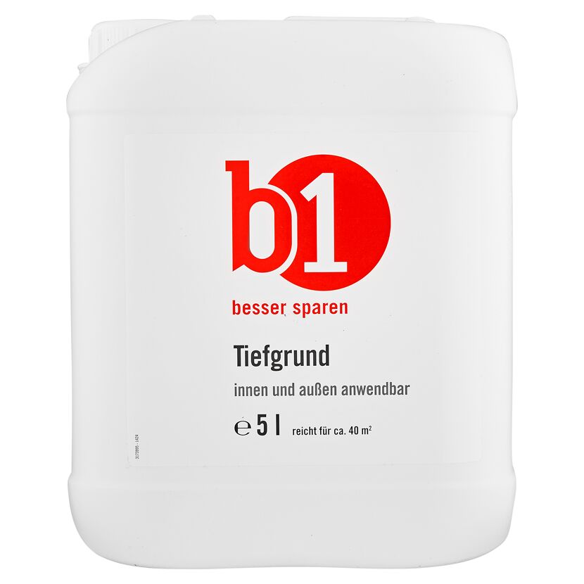 Weißer Kanister b1 Tiefgrund 5 l