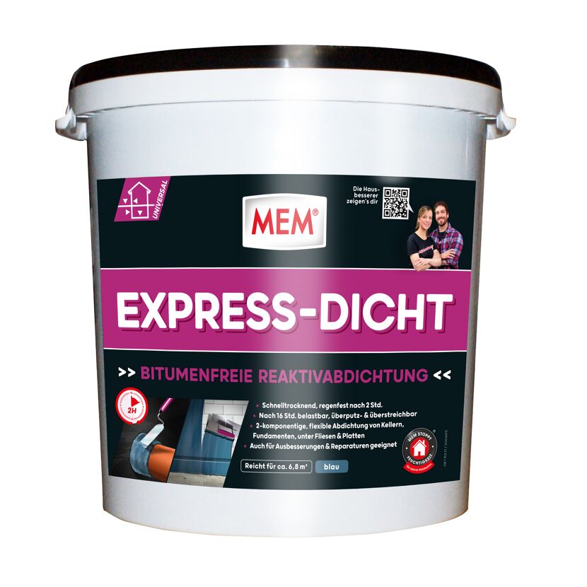 Eimer MEM Express-Dicht, Bitumenfreie Reaktivabdichtung