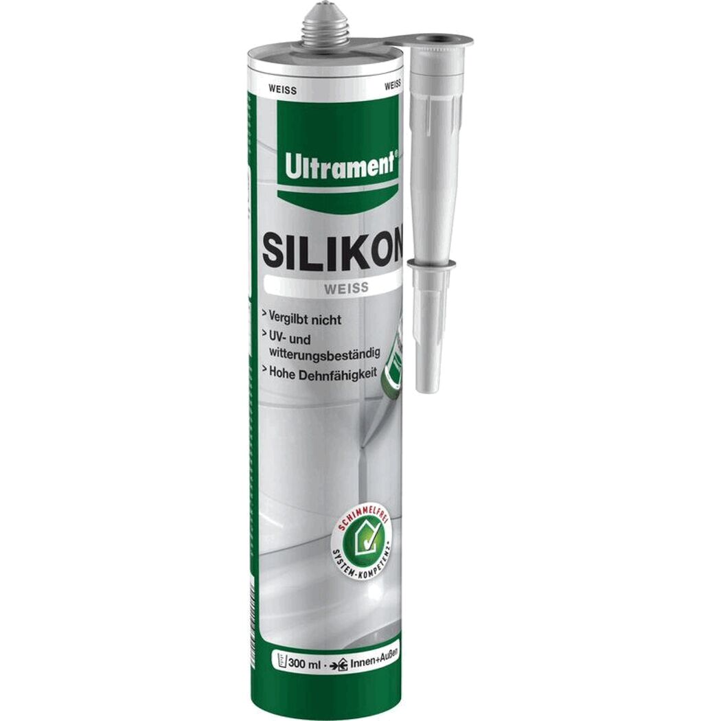 Kartusche mit Ultrament Silikon, weiß