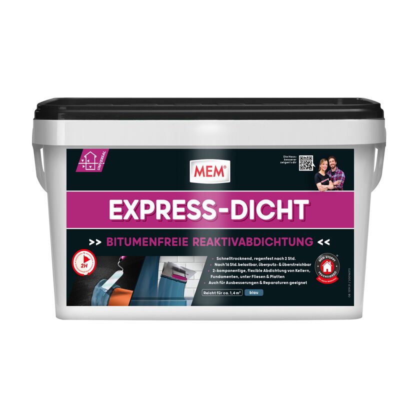 Eimer MEM Express-Dicht bitumenfreie Reaktivabdichtung