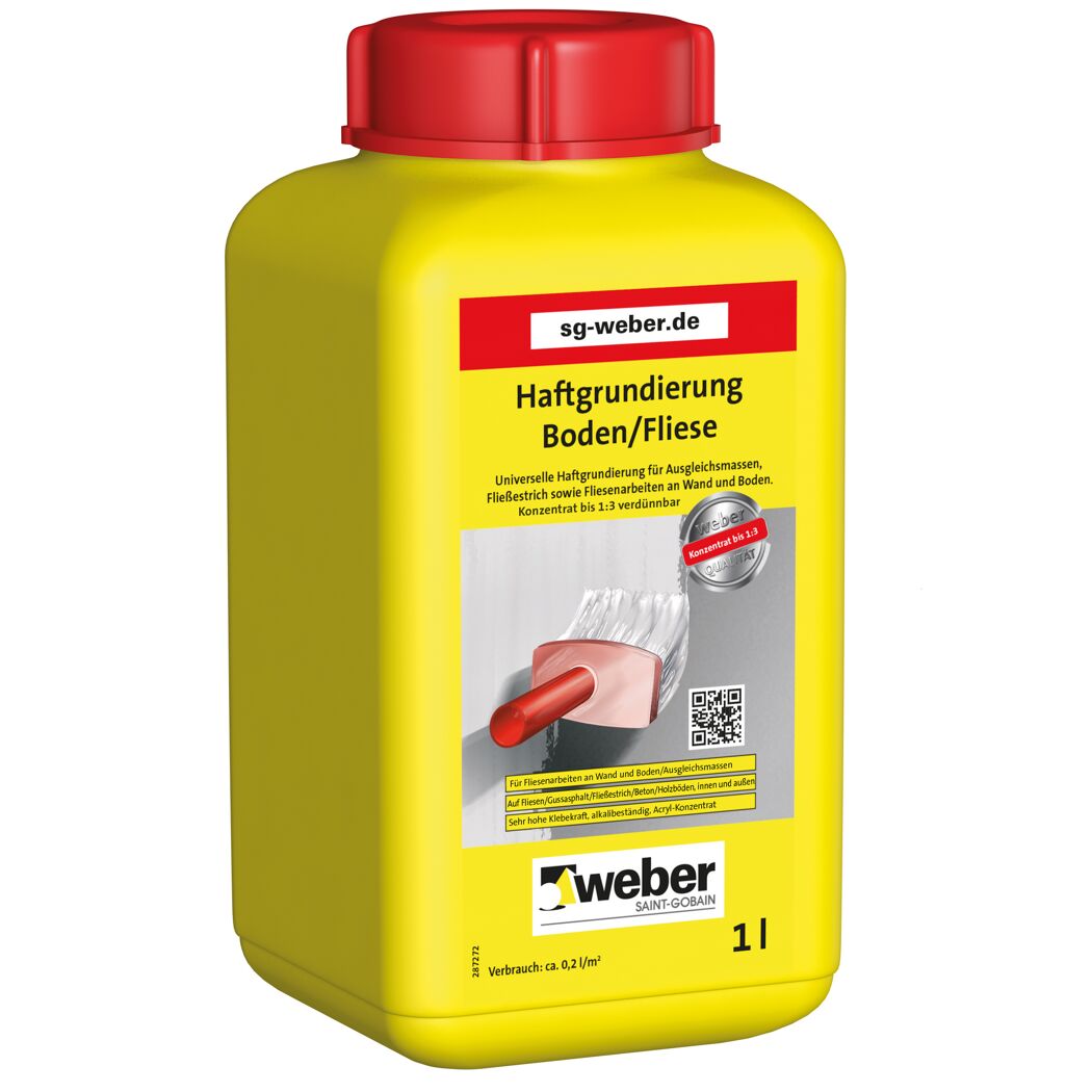 Weber Haftgrundierung für Boden und Fliese, 1 l Flasche