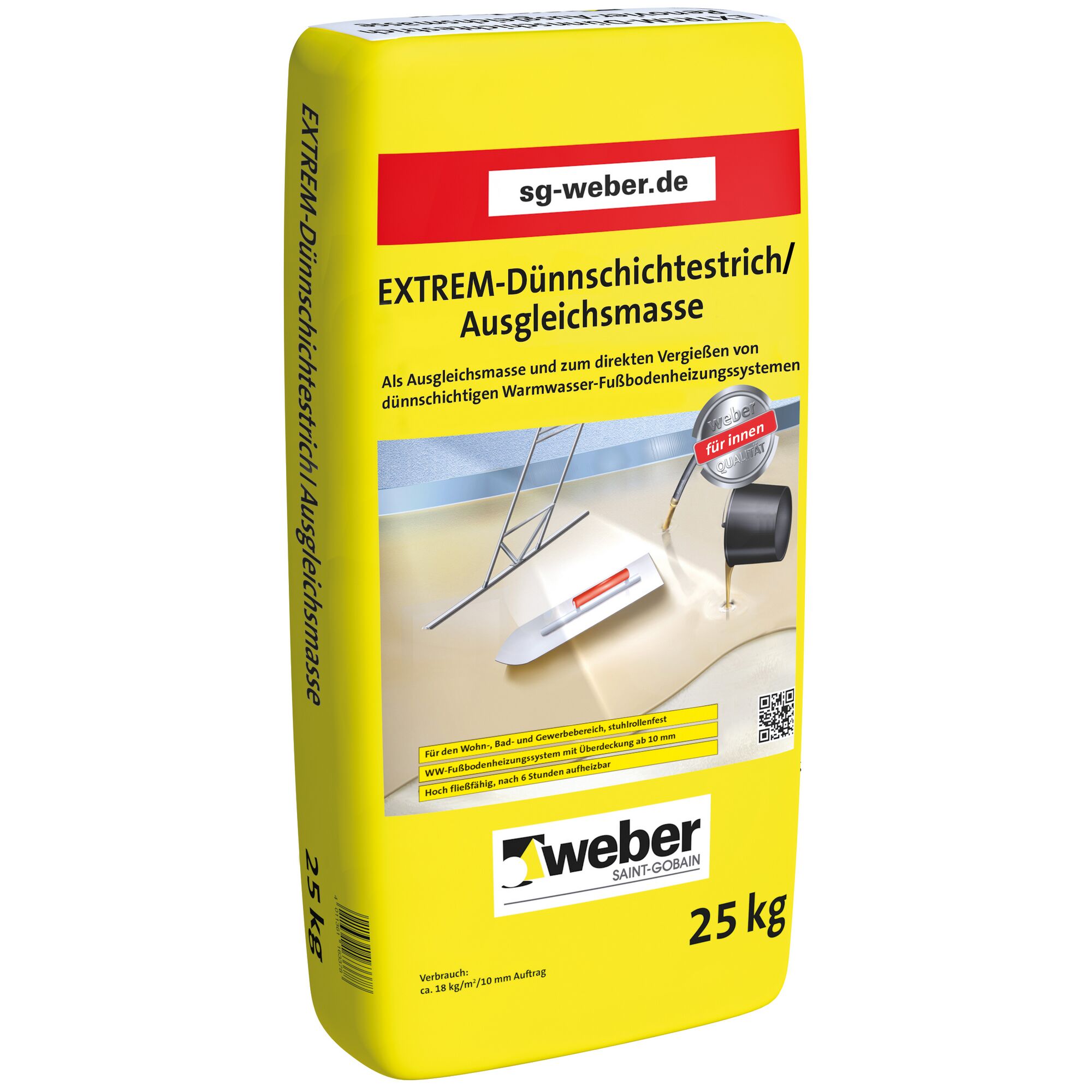 Weber EXTREM-Dünnschichtestrich, 25 kg Sack