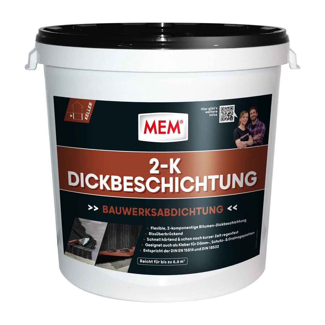Weißer Eimer MEM 2K Dickbeschichtung
