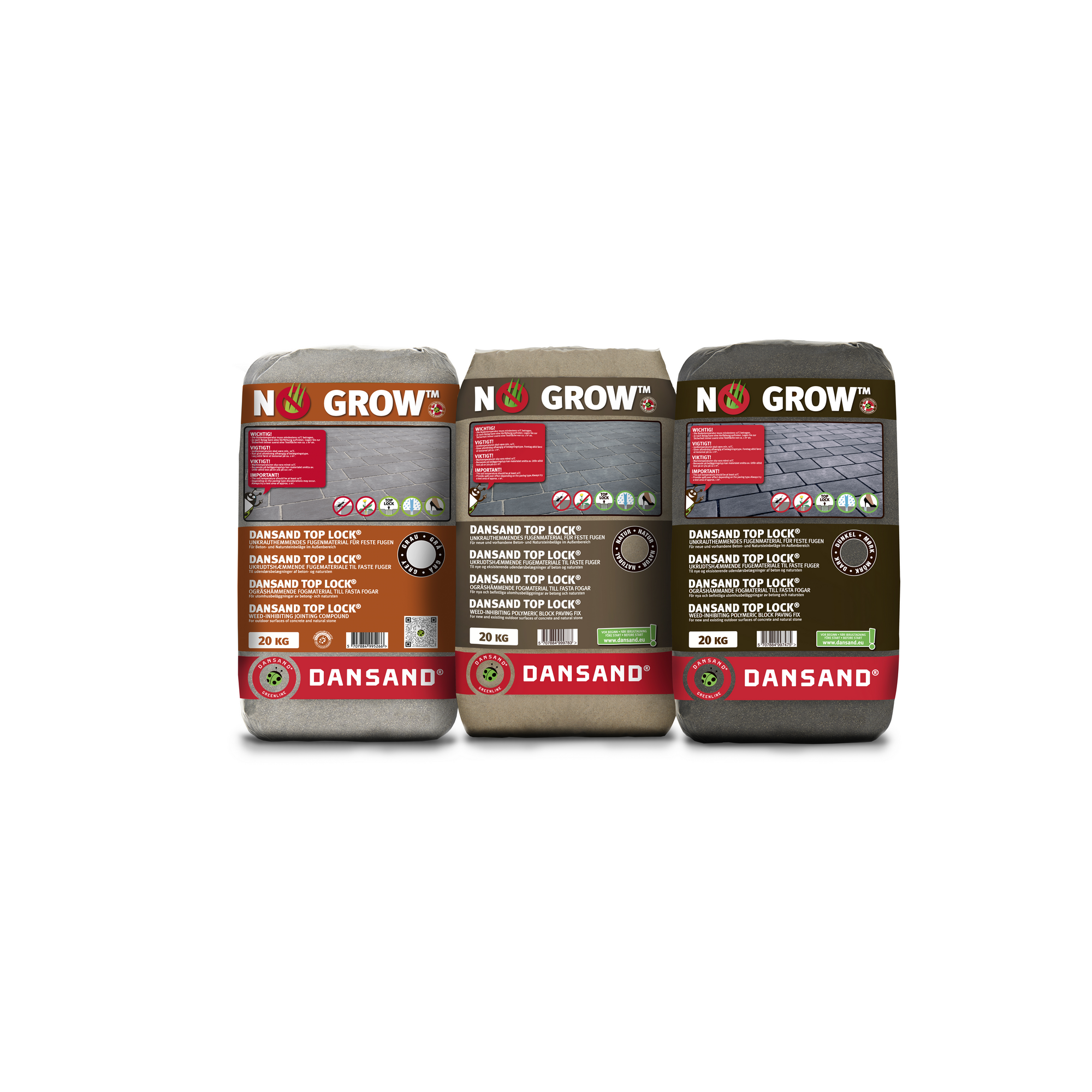Fugensand 'No Grow™ Top Lock®' grau 20 kg