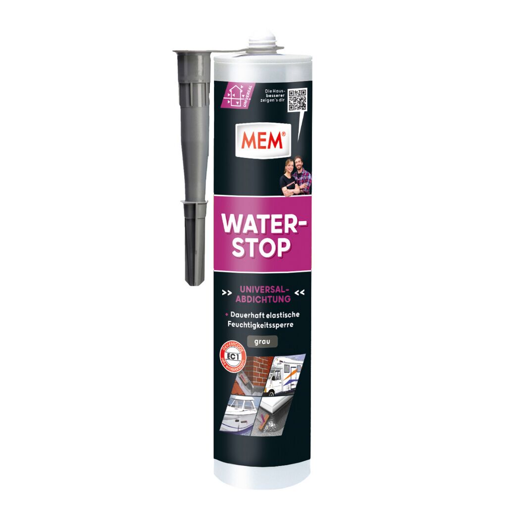 Kartusche MEM Water Stop Universal-Abdichtung grau