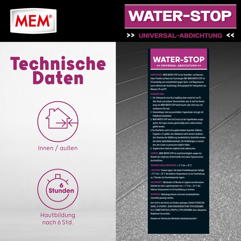 Universal-Abdichtung 'Water-Stop' 290 ml