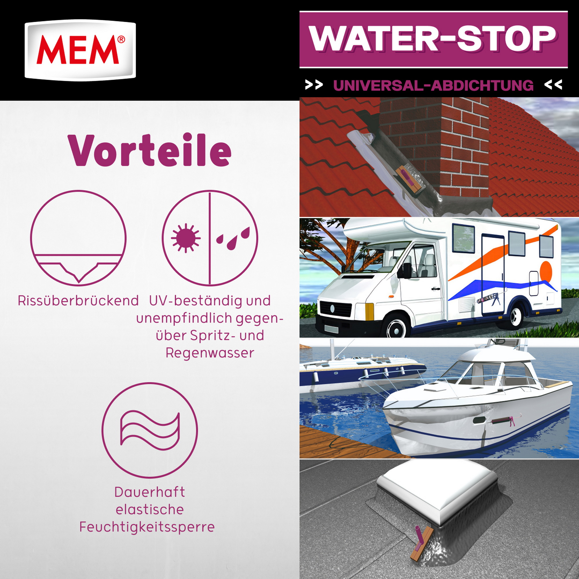 Universal-Abdichtung 'Water-Stop' 290 ml