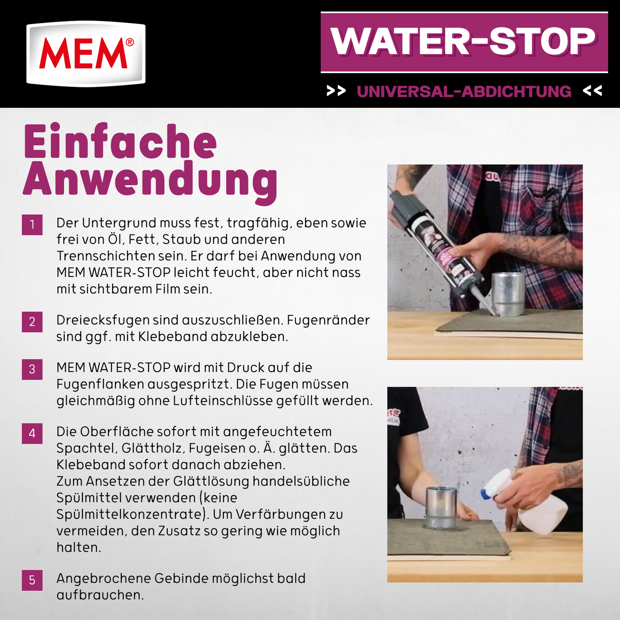Universal-Abdichtung 'Water-Stop' 290 ml