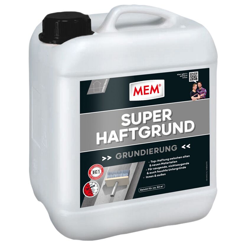 Weißer Kanister MEM Super Haftgrund