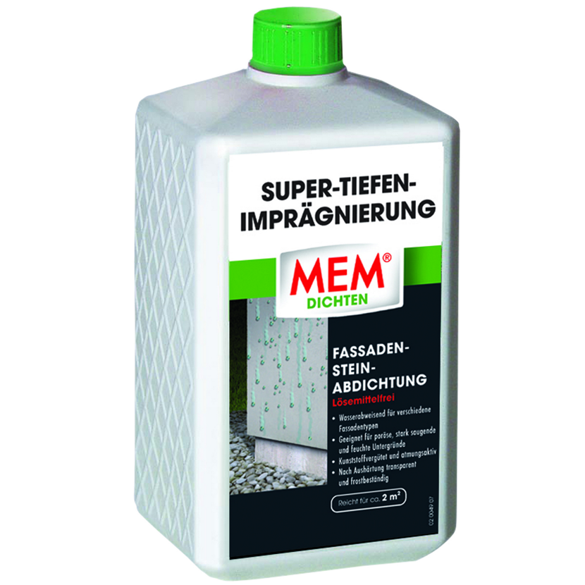 MEM Super-Tiefen-Imprägnierung für Fassaden und Stein