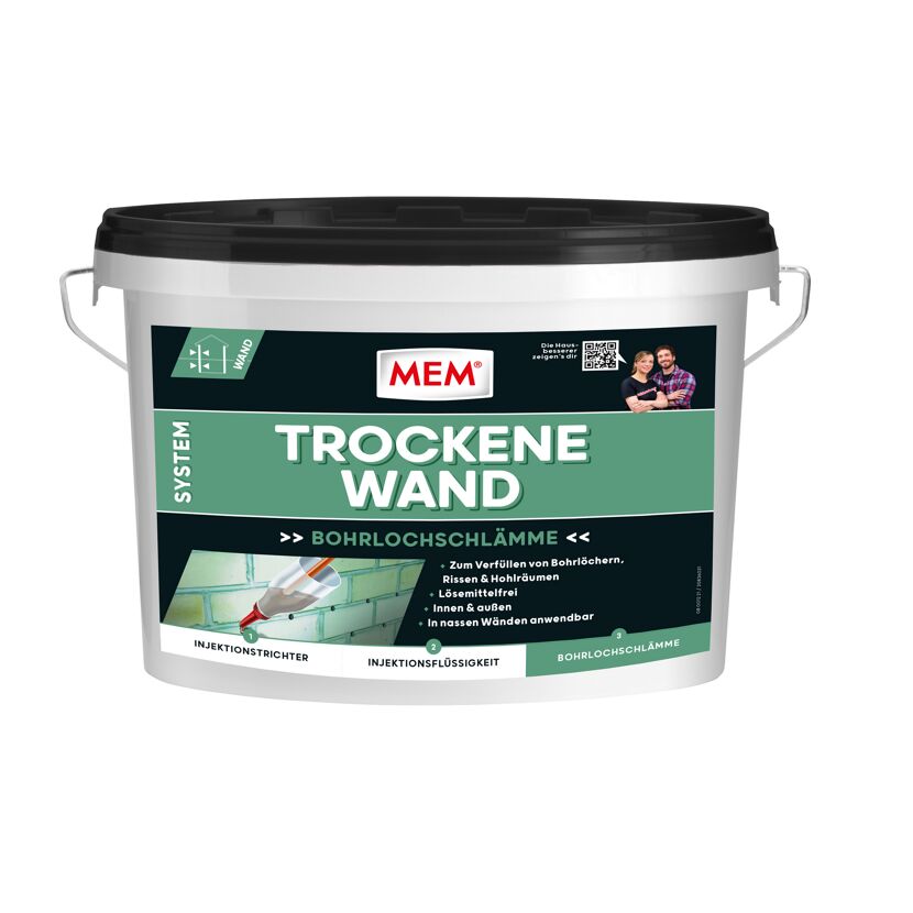 MEM Trocken Wand Bohrlochschlämme Eimer mit Injektionstrichter