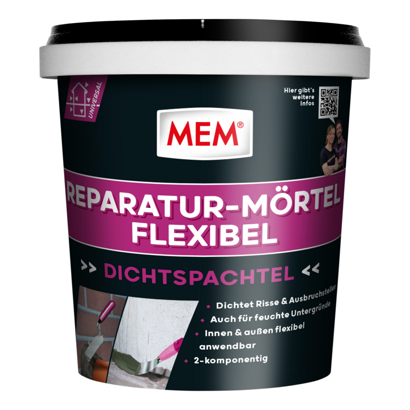 MEM Reparaturmörtel flexibel, Spachtel