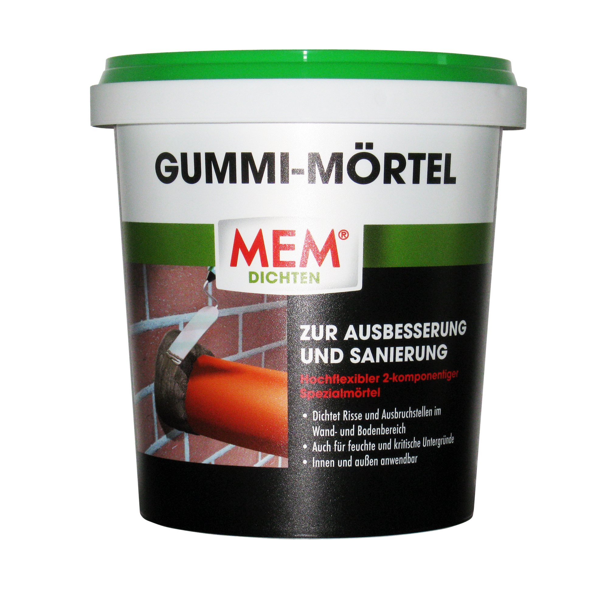 MEM Gummi Mörtel 1 Kg 500340 // Spezialmörtel // 2 Komponentig // Hochflexibel 