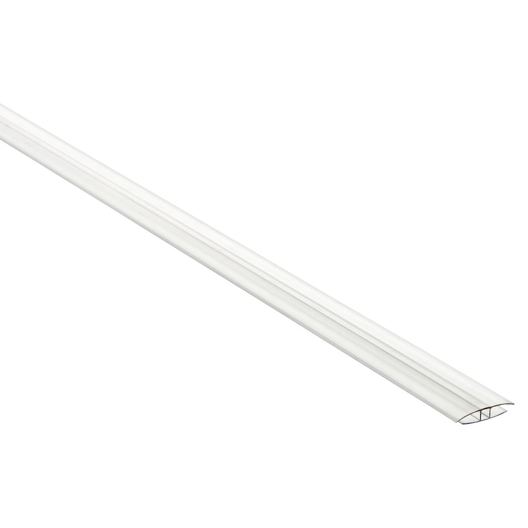 Klares H-Profil aus Polycarbonat